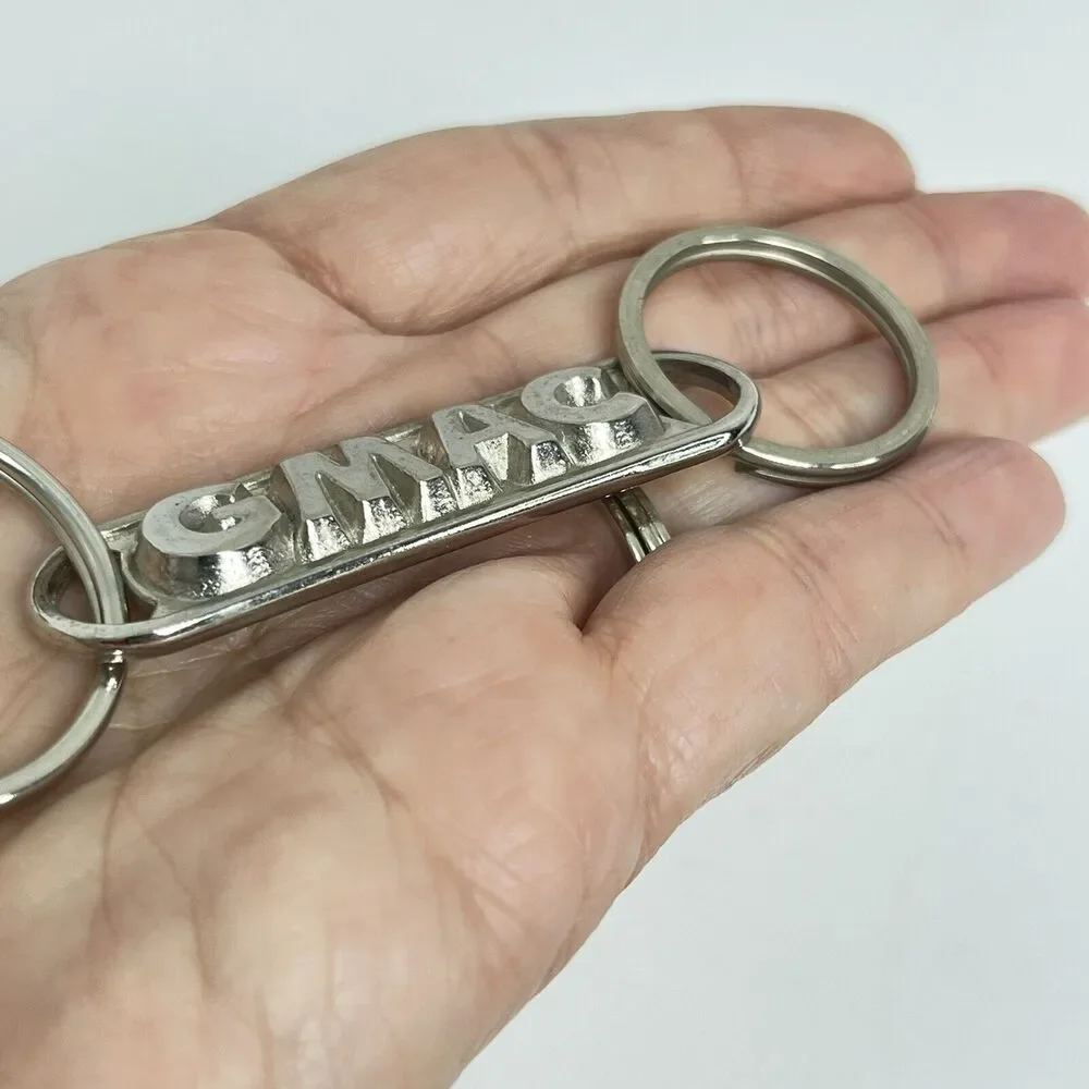 GMAC Keychain Double Key Ring General Motors Mailbox Return Automobile ID Number